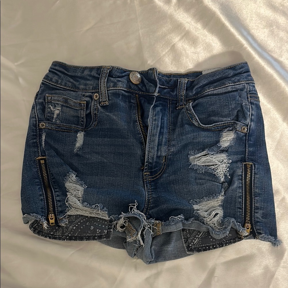 American Eagle Outfitters Light Blue Denim Shorts